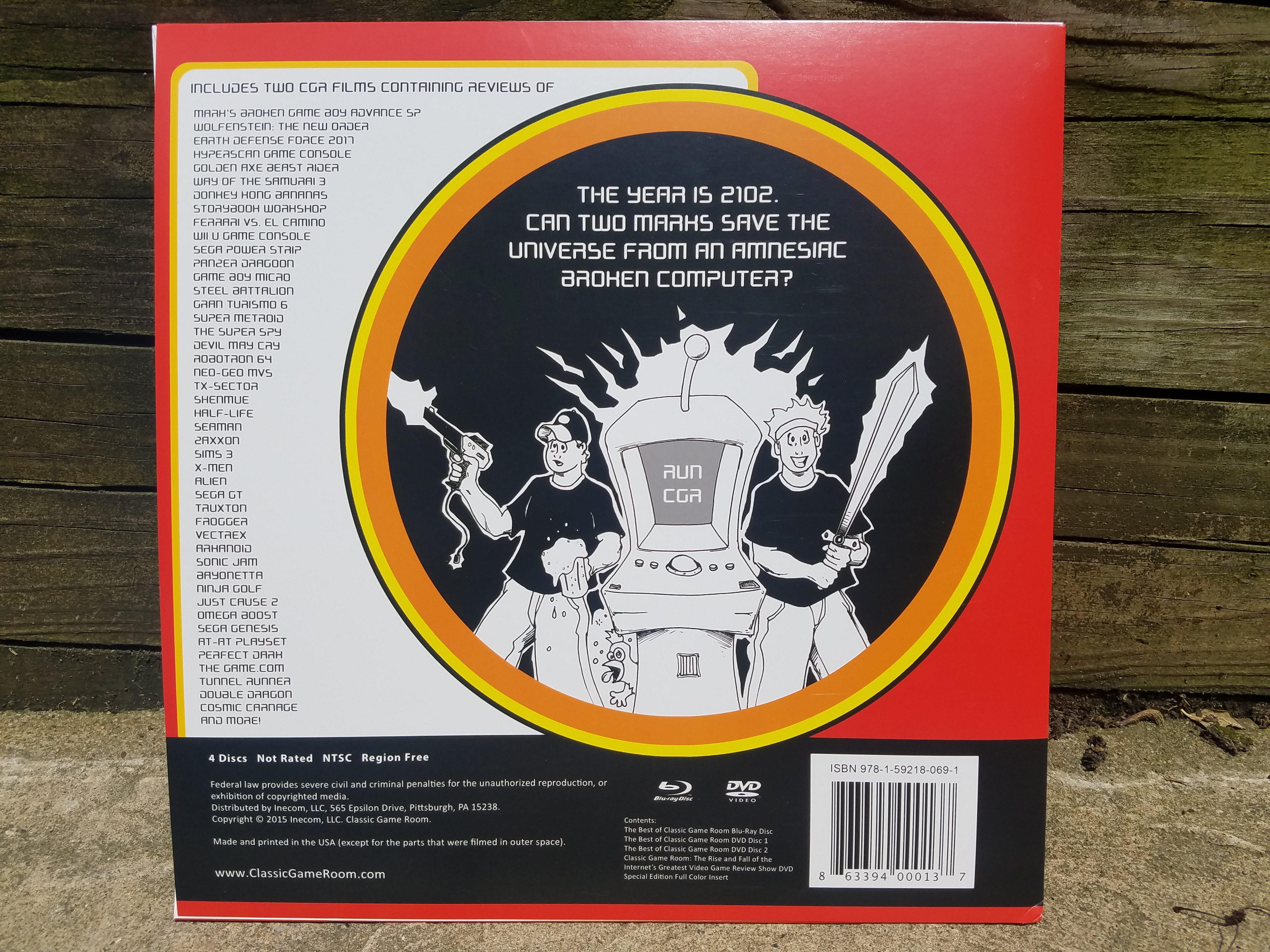 Classic Game Room DVD set back