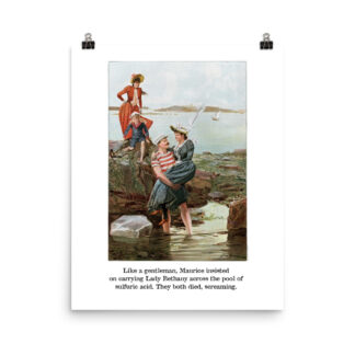 Old Timey Pictures - Sulfuric Acid Joke | Poster Print