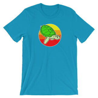 Retro 80s Beach Sea Turtle T-Shirt