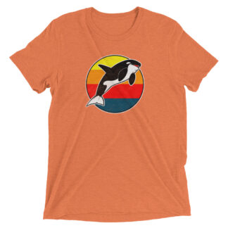 Retro 80s Beach Killer Whale Premium T-Shirt