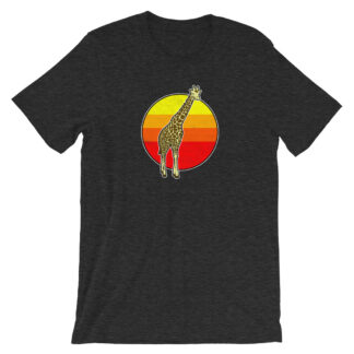 Retro 80s Giraffe T-Shirt by Turbo Volcano