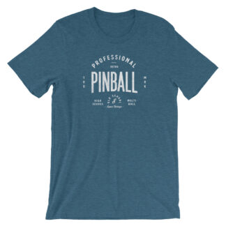 Professional Retro Pinball T-Shirt by Turbo Volcano