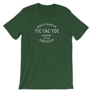 World Champion Tic-Tac-Toe Player T-Shirt