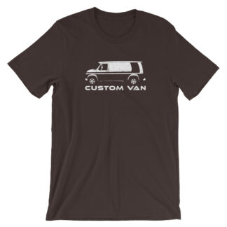 Vintage Custom Van Blackout Design T-Shirt by Turbo Volcano