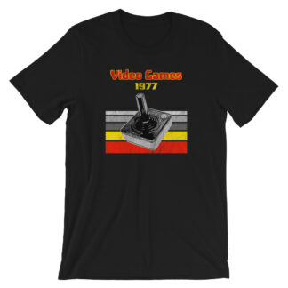Retro Video Games 1977 T-Shirt (Joysticks Design)