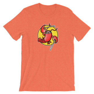 Retro Ninja Lobster T-Shirt by Turbo Volcano