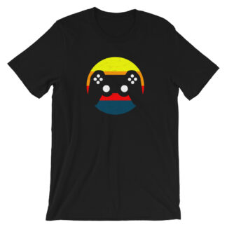 Retro 80s Beach Video Game Controller T-Shirt