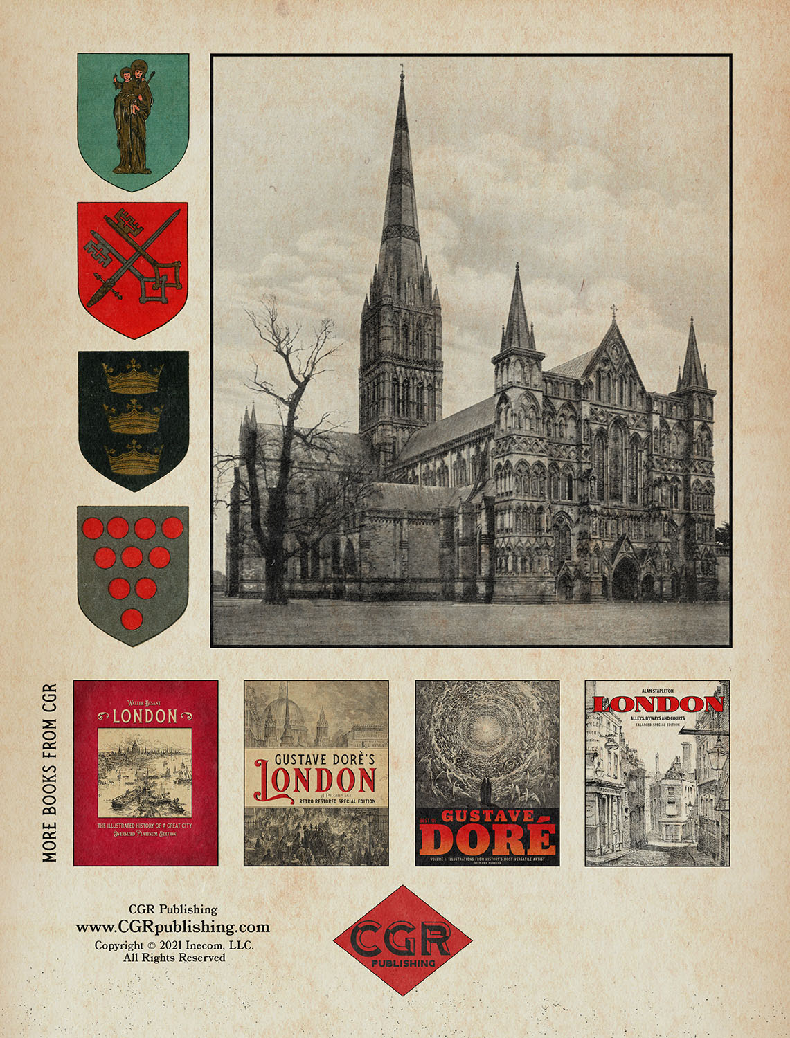 Historic Cathedrals of England: A Classic Illustrated Guide back cover