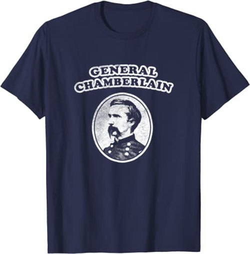 Retro General Joshua Chamberlain T-Shirt from Gettysburg Navy