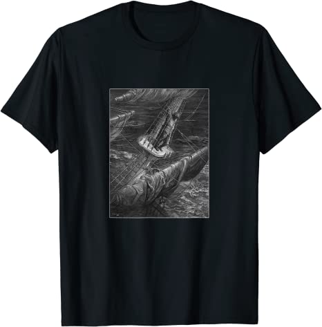 The Rime of the Ancient Mariner “Hellish Thing” Gustave Doré T-Shirt Black