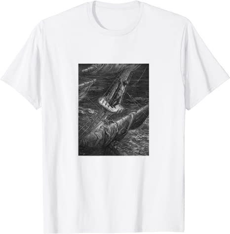 The Rime of the Ancient Mariner “Hellish Thing” Gustave Doré T-Shirt White
