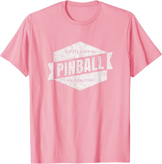 Retro Pinball Flipper Flipping Multiball Pro Design T-Shirt Pink