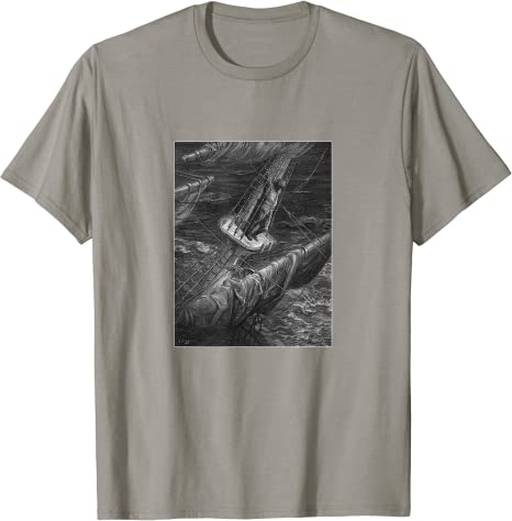 The Rime of the Ancient Mariner “Hellish Thing” Gustave Doré T-Shirt Slate