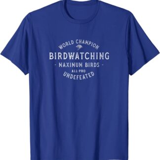 Retro World Champion Birdwatching Undefeated T-Shirt Royal Blue