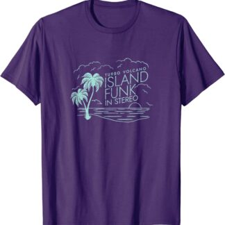 Turbo Volcano “Island Funk in Stereo” Vintage Beach T-Shirt Purple