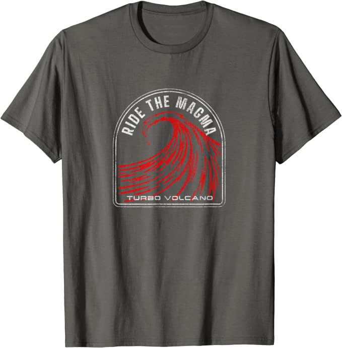 Turbo Volcano “Ride the Magma” Vintage Beach T-Shirt Asphalt