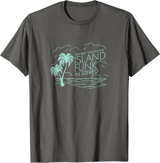 Turbo Volcano “Island Funk in Stereo” Vintage Beach T-Shirt Asphalt