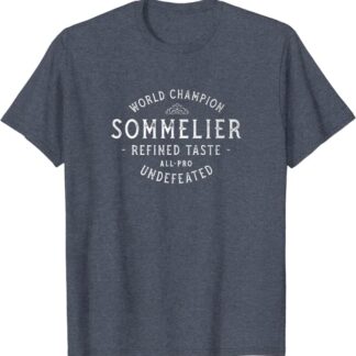Retro World Champion Sommelier All-Pro Undefeated T-Shirt Heather Blue