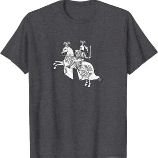 Retro Knight in Shining Armor Vintage Hero T-Shirt Dark Heather
