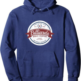 Retro Billiards World Champion “Side Pocket Specialist” Pullover Hoodie Blue