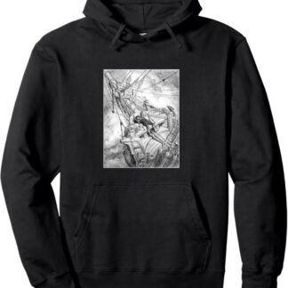 The Rime of the Ancient Mariner “I Fell Down” Gustave Doré Pullover Hoodie Black