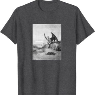 Paradise Lost "In Labyrinth of Many" Gustave Doré Art T-Shirt Dark Heather