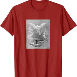 Gustave Doré “The Thronged Spirits” Purgatory & Paradise T-Shirt Cranberry