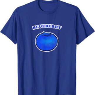 Retro Vintage Blueberry by Turbo Volcano T-Shirt Blue